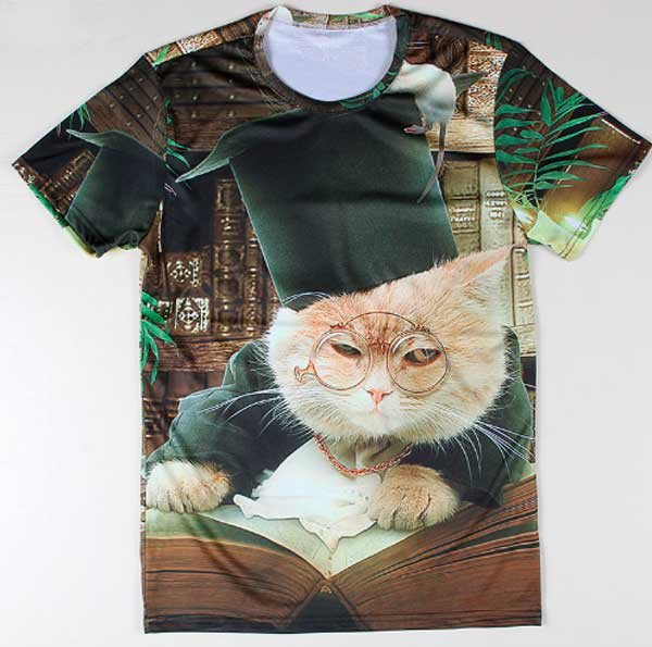 3d Cat Elegant T-Shirt - 