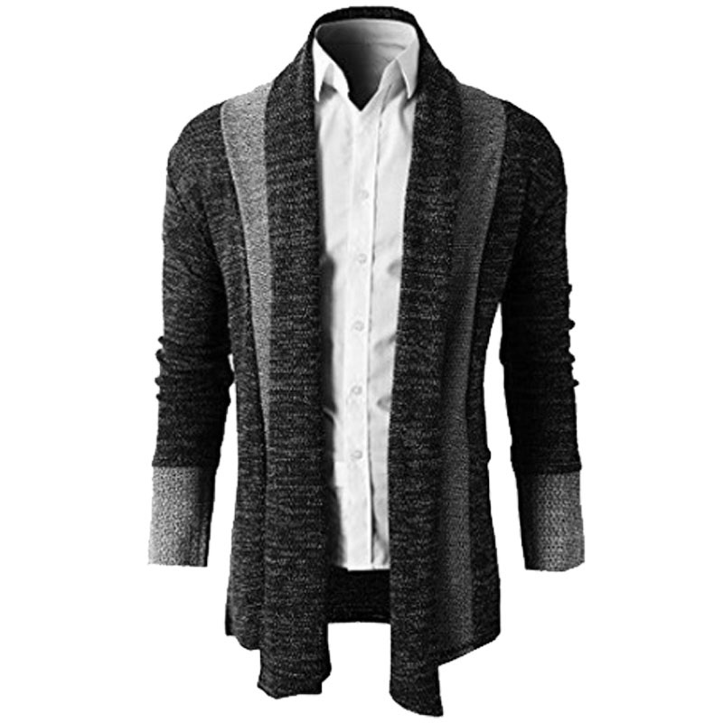 Men'S Knitted Cardigan With Long Sleeves