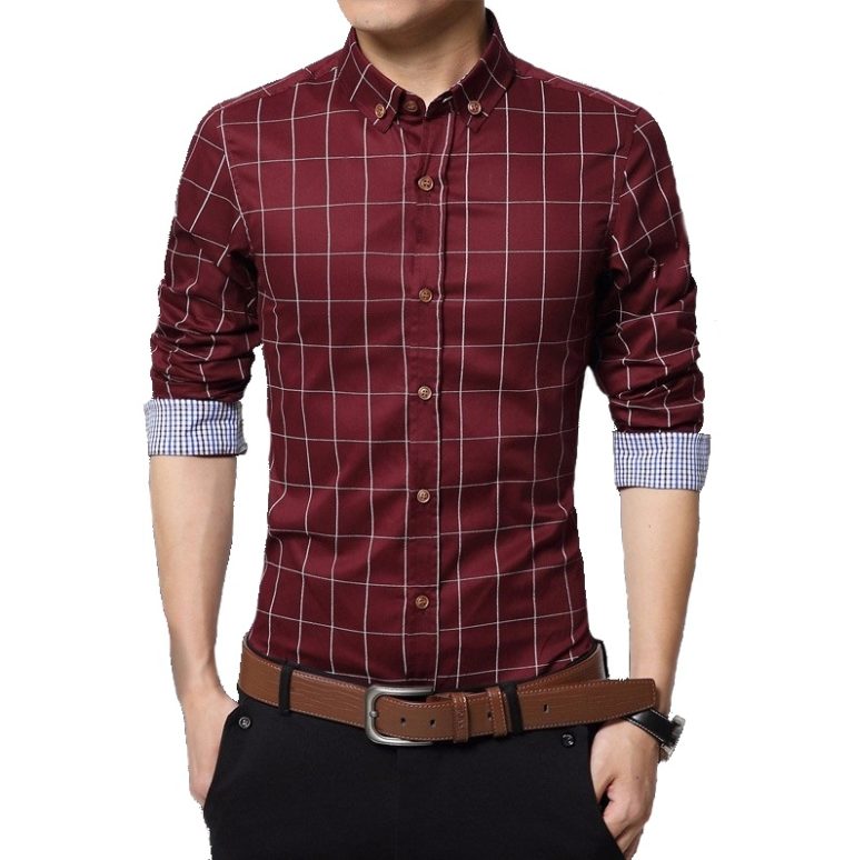 Vintage Cotton Casual Men Shirt