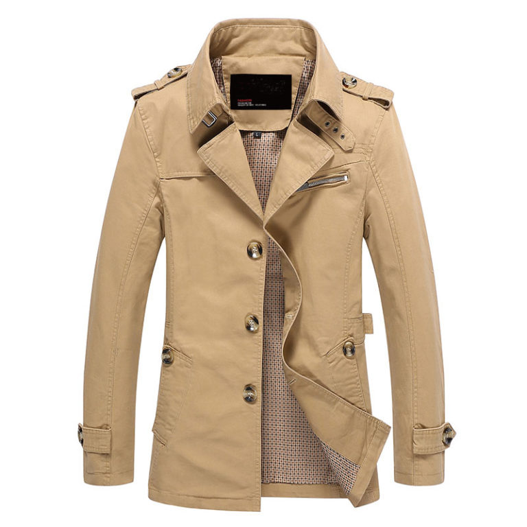 Autumn Spring Men's Trench Coat