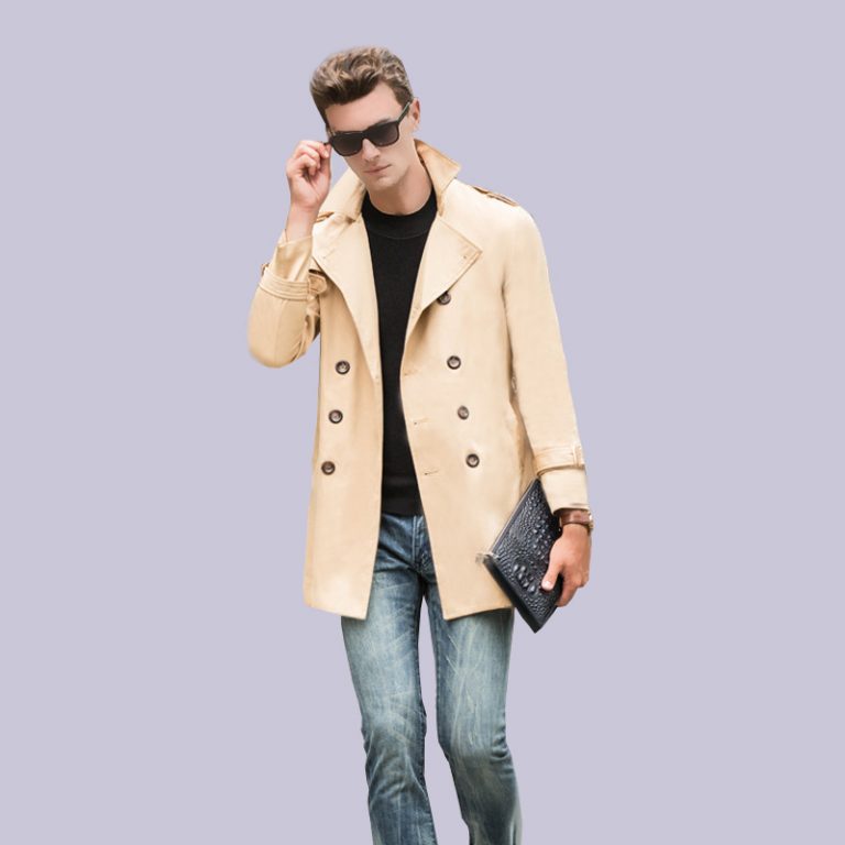 Autumn Spring Men's Trench Coat