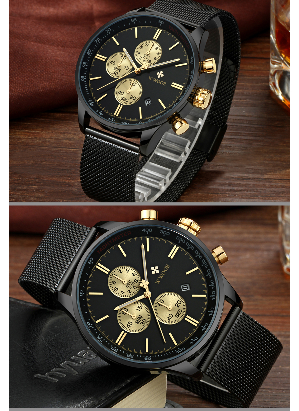 Elegant Luxury Brand Quartz Men Watches