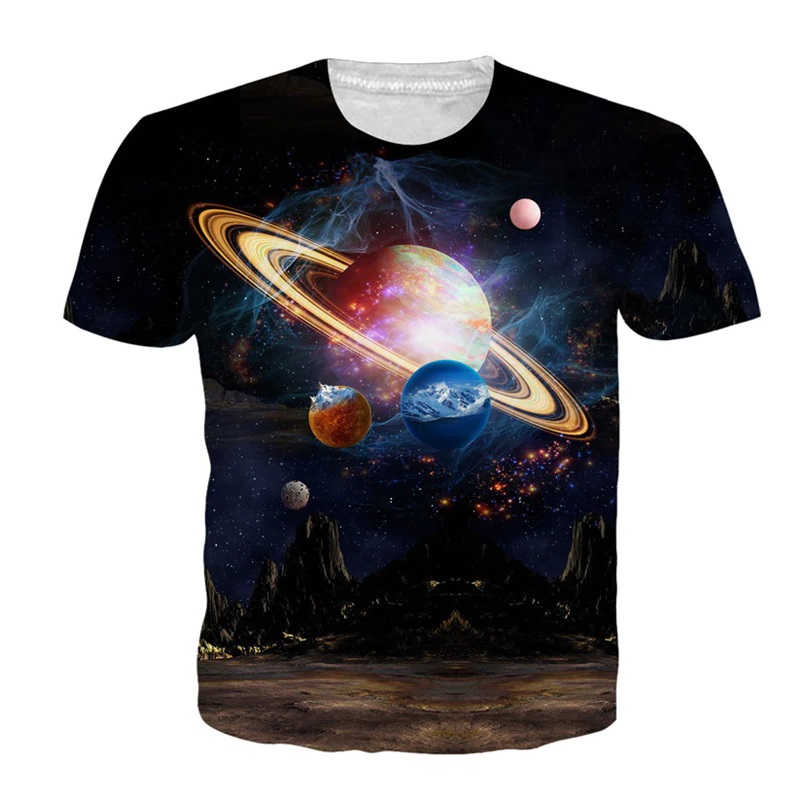 Space And Galaxies On T-Shirts