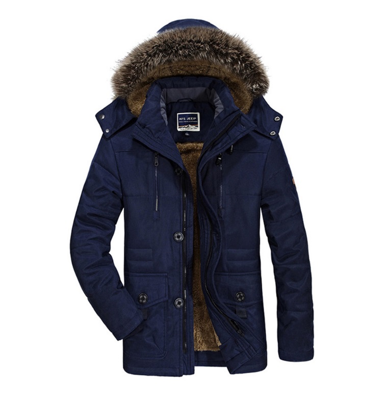 Elegant Winter Thermal Hooded Parka Jacket