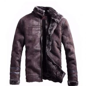 Stylish Men'S Faux Leather Jacket