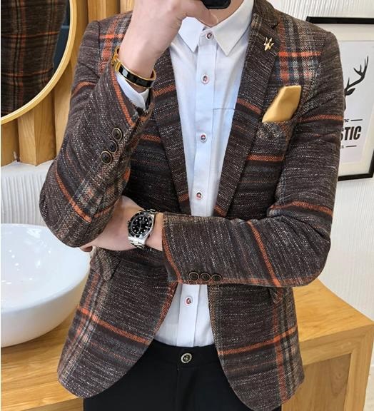 Men's Designer Tweed Blazer