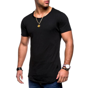 T-Shirt Slim Fit V-Neck Skinny Casual