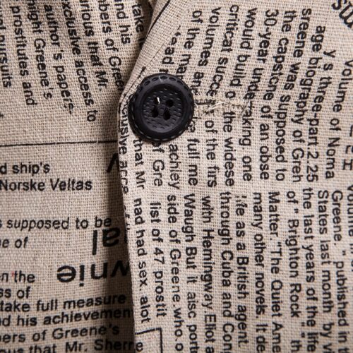 Blazer Newspaper Print