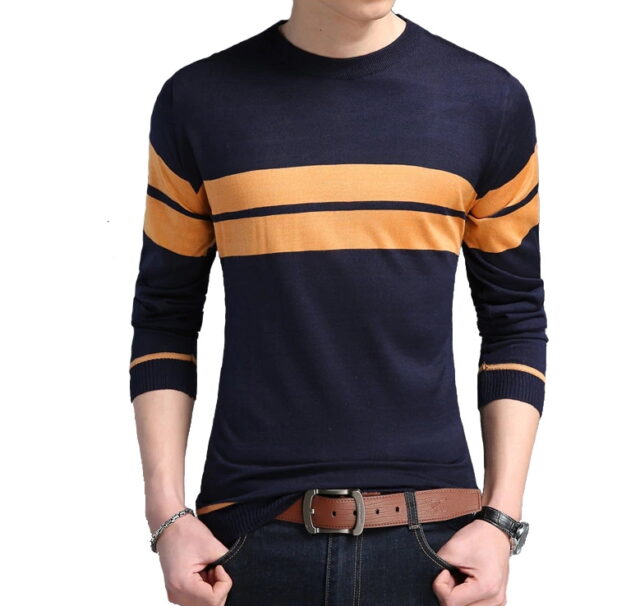 Sweater Pullover Cotton Striped