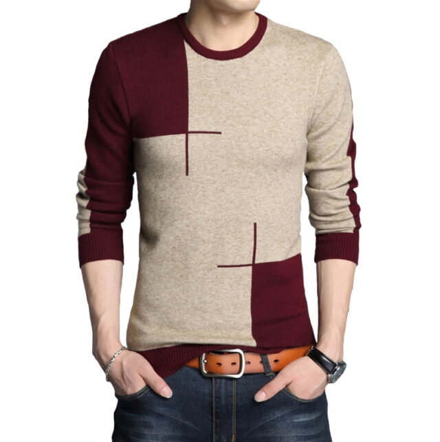 Thick Warm Sweater O-Neck Wool