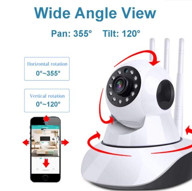 1080p Night Vision Auto Tracking Wi-Fi Home Security Camera